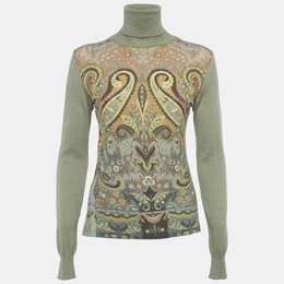 Etro: Зелёный свитер 