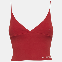 Valentino: Красный топ 