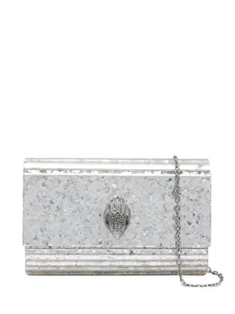 Kurt Geiger London: Серебристая сумка 