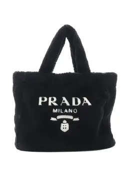 Prada Pre-Owned: Чёрная сумка-шоппер 