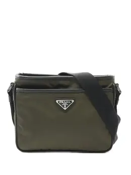 Prada Pre-Owned: Сумка цвета хаки 