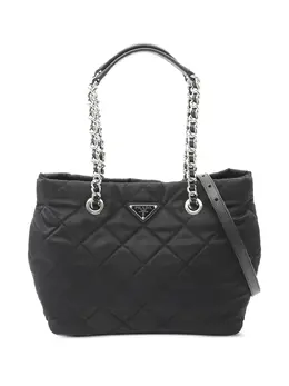 Prada Pre-Owned: Чёрная сумка-шоппер 