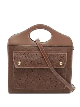Burberry Pre-Owned: Коричневая сумка-шоппер 