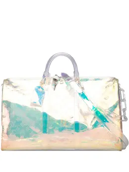 Louis Vuitton Pre-Owned: Белая дорожная сумка 