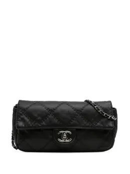 CHANEL Pre-Owned: Чёрная сумка через плечо 
