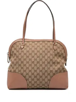 Gucci Pre-Owned: Коричневая сумка-шоппер 