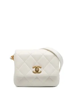 CHANEL Pre-Owned: Белая сумка через плечо 