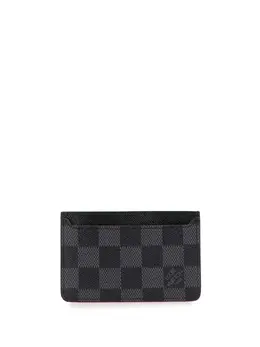 Louis Vuitton Pre-Owned: Чёрный картхолдер 