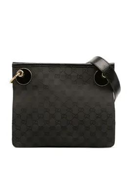 Gucci Pre-Owned: Чёрная сумка через плечо 
