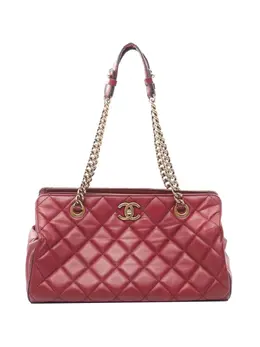 CHANEL Pre-Owned: Красная сумка-шоппер 