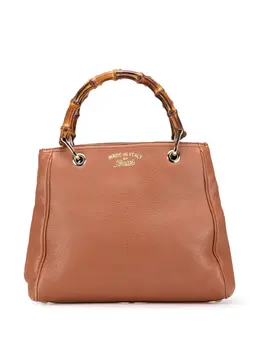 Gucci Pre-Owned: Коричневая сумка-шоппер 