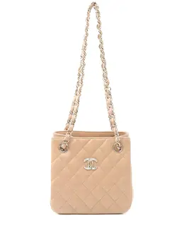 CHANEL Pre-Owned: Бежевая сумка 