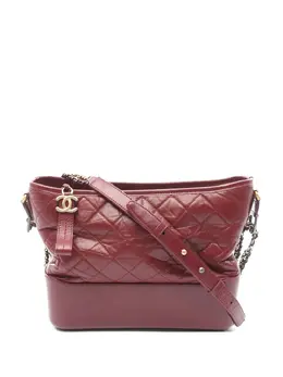 CHANEL Pre-Owned: Бордовая сумка 