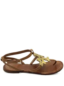 Tory Burch: Коричневые сандалии 