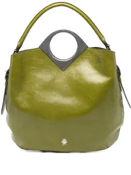 Bally: Зелёная сумка-шоппер 