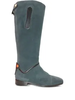 Hermès Pre-Owned: Голубые ботинки 