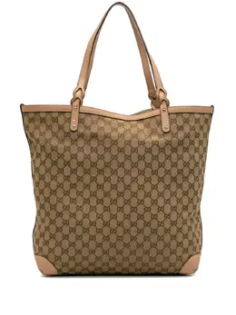 Gucci Pre-Owned: Коричневая сумка-шоппер 