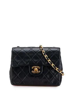 CHANEL Pre-Owned: Чёрная сумка через плечо 