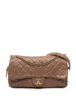 CHANEL Pre-Owned: Коричневая сумка через плечо 