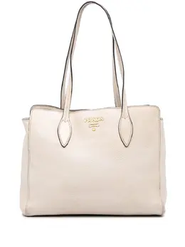 Prada Pre-Owned: Белая сумка-шоппер 
