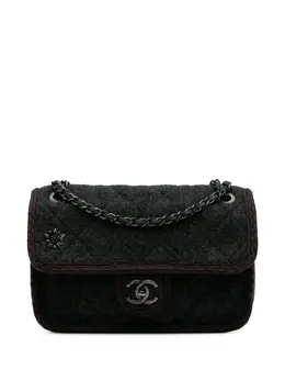 CHANEL Pre-Owned: Серая сумка через плечо 