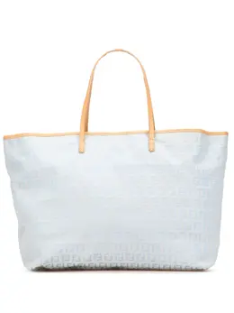 Fendi Pre-Owned: Голубая сумка-шоппер 