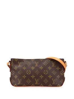 Louis Vuitton Pre-Owned: Коричневая сумка через плечо 