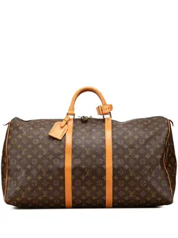 Louis Vuitton Pre-Owned: Коричневая дорожная сумка 