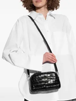 Michael Michael Kors: Чёрная сумка через плечо 