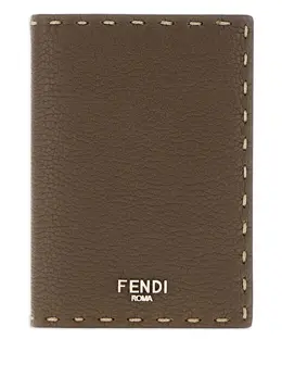 FENDI: Коричневый картхолдер  Selleria