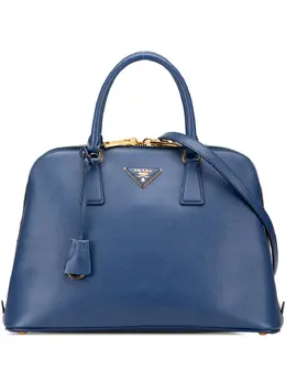 Prada Pre-Owned: Голубая сумка 