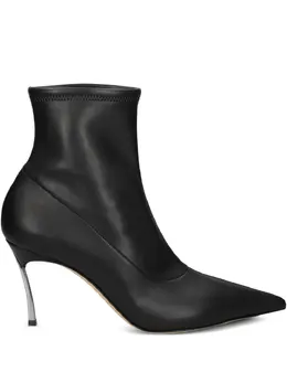 Casadei: Чёрные ботинки 
