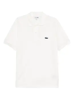 Lacoste: Белое поло 