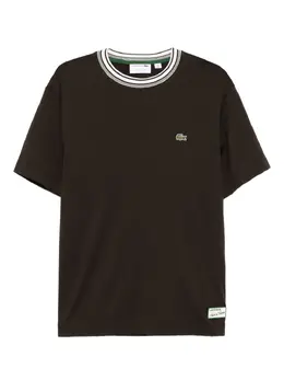 Lacoste: Коричневая футболка 