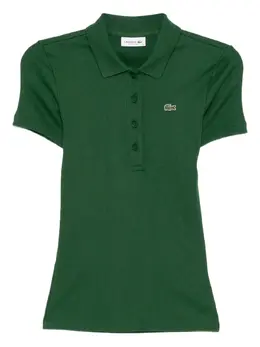 Lacoste: Зелёное поло 