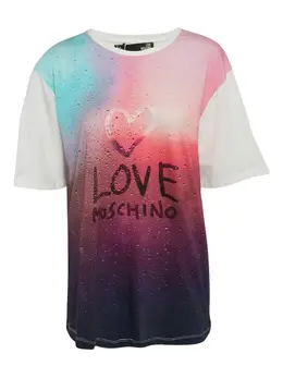 Love Moschino: Футболка с принтом 