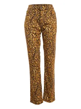 Moschino Pre-Owned: Брюки с леопардовым принтом 