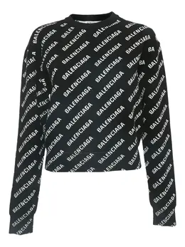 Balenciaga Pre-Owned: Жаккардовый свитер 