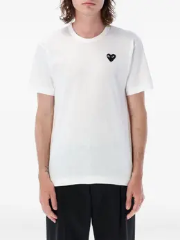Comme Des Garçons Play: Футболка с вышивкой 