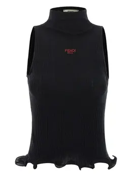 FENDI: Чёрный топ 