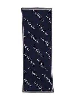 Givenchy: Синий шарф 