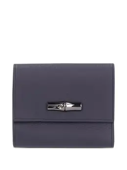 Longchamp: Фиолетовый кошелёк  Roseau
