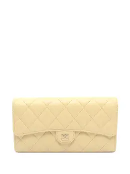 CHANEL Pre-Owned: Жёлтый кошелёк 