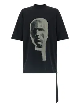 Rick Owens DRKSHDW: Чёрная футболка  Jumbo