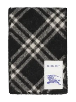 Burberry: Чёрный шарф 