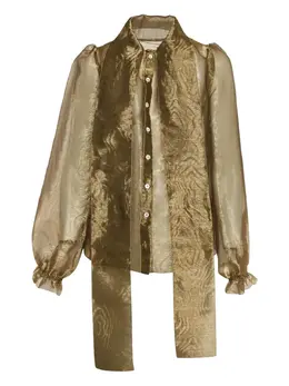 Dolce & Gabbana Pre-Owned: Прозрачная блуза 
