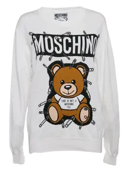 Moschino Pre-Owned: Белый свитшот 