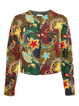 alice + olivia: Куртка с цветочным принтом 