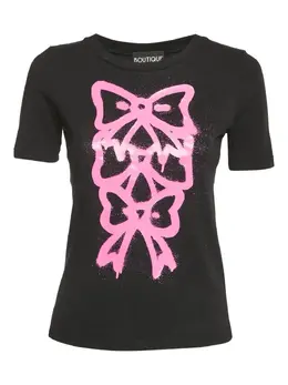 Boutique Moschino: Футболка с бантом 