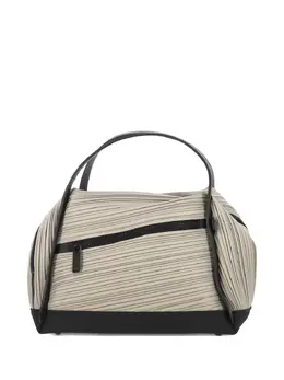 Pleats Please Issey Miyake: Светлая сумка-шоппер 